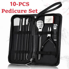 Load image into Gallery viewer, 10 Pcs Professional Nail Cutter Pedicure Scissors Set Stainless Steel Eagle Hook Portable Manicure Nail Clipper Tool Set