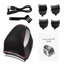 Load image into Gallery viewer, Professional Hair Clipper For Men Cordless Hair Cutter Shavers Portable Waterproof Haircut Hair Cutter Blade Razor Machine (Black)