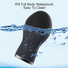 Load image into Gallery viewer, Electric Facial Cleansing Brush For Men USB Rechargeable Sonic Face Cleanser Massager Waterproof Face Skin Care Tools (Black)