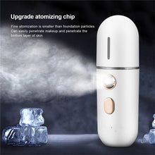 Load image into Gallery viewer, Mini Portable Nano Face Steamer Mist Facial Sprayer Moisturizer Humidifier Moisturizing Beauty Instruments Face Skin Care