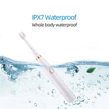 Load image into Gallery viewer, Portable 3 in 1 Smart Electric Toothbrush With 4 Brush Head Electric cleansing brush Facial beauty stick Facial massager