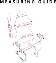 Load image into Gallery viewer, Gaming Chair Covers Computer Desk Chair Slipcover Office Game Reclining Racing Stretch High Back Gamer Swivel Chairs Protector
