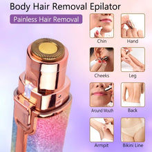 Load image into Gallery viewer, 2 In 1 Electric Eyebrow Epilator Mini USB Rechargeable Face Lips Hair Removal Body Bikini Shavers for Women Lipstick Trimmer
