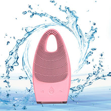 Load image into Gallery viewer, Facial Cleansing Brush Electric Face Clean Device Facial Massager Skin Cleaner Sonic Vibration Deep Pore Cleaning Brush