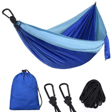 Load image into Gallery viewer, Hiking Camping Lightweight Hammocks Outdoor Backyard Leisure Hanging Swing Bed Furniture Leisure Sleeping Hanging Bed
