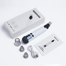 Load image into Gallery viewer, Electric Blackhead Remover Facial Pore Cleaner with Heating Vacuum Suction Diamond T Zone Deep Cleaning Pimple Removal Machine