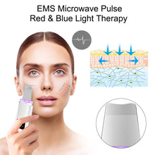 Load image into Gallery viewer, Ultrasonic Skin Scrubber Deep Cleaning Face Scrubber Vibrating Facial Cleansing Skin Spatula Peeling Beauty Instrument Device