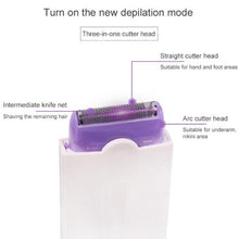Load image into Gallery viewer, 2 In 1 Electric Hair Trimmer USB Rechargeable Women Bikini Facial Whole Body Hair Removal Painless Epilator Machine Shaver