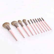 Load image into Gallery viewer, 11pcs Makeup Brushes Set Cone Wooden Handle Foundation Eyeshadow Loose Powder Cosmetic Beauty Kit
