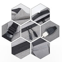 Load image into Gallery viewer, Business Backpack For Men USB Charging Rucksack Male Multifunctional Waterproof Oxford Cloth Bag For Laptop 15.6 Inch