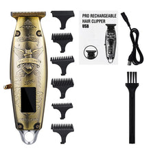 Load image into Gallery viewer, Chargeable Electric Hair Cutting Machine Hair Beard Clipper Men's Shaver Mute Trimmer Barber Professional hair Clipper