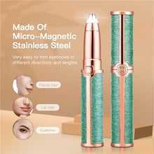 Load image into Gallery viewer, Portable Electric Eyebrow Trimmer Women Eye Brow Hair Remover Epilator USB Rechargeable Face Lips Shaver Lipstick Shape Haircut
