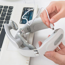 Load image into Gallery viewer, Smart Electric Neck Back Pulse Massager 4 Heads Floating Heating Kneading TENS Pain Relief Relaxation English Voice Massager