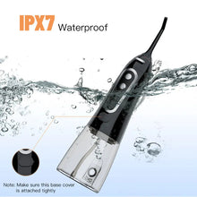 Load image into Gallery viewer, Oral Irrigator 5 Modes USB Rechargeable Portable Dental Water Flosser Jet 300ml Water Tank Teeth Cleaner 6 Jet Nozzle