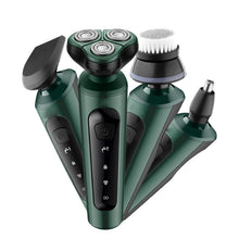 Load image into Gallery viewer, 4 In 1 Rechargeable Beard Trimmer Electric Shaver For Men Waterproof Hair Clippers Nose Ear Trimmer Face Cleaning Brush Machine
