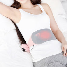 Load image into Gallery viewer, Portable USB Heated Belt Vibration Massage Warm Treatment Body Heating Pad For Woman Menstrual Period Cramps Relief Body Care Pad