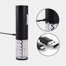 Load image into Gallery viewer, Electric Bottle Opener Automatic Red Wine Bottle Opener Rechargeable Kitchen Accessories With USB Charging Cable Suit for Home