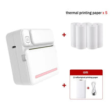 Load image into Gallery viewer, MINI Print Portable Thermal Printer Photo Pocket Thermal Label Printer 58mm Printing Wireless Bluetooth Android IOS