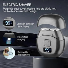 Load image into Gallery viewer, Mini Electric Shaver Double Head Men's Razor Beard Trimmer Shaver Men Double Floating Magnetic Blade Head Portable Beard Knife