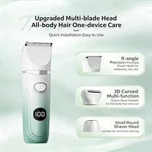 Load image into Gallery viewer, Electric Razors for Women,Hair Trimmer for Face Nose Brow Beard Arm Leg Armpit 3 in 1 Women Body Shaver