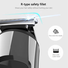 Load image into Gallery viewer, 6 in 1 Professional Hair Clipper Facia Body Nose Trimmer Washable IPX7 Electric Hair Cutting Beard Haircutter Machine