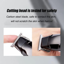 Load image into Gallery viewer, Professional Rechargeable Men's Hair Trimmer Engraved Notch Styling Barbershop IPX5 Waterproof Clipper with Charging Base