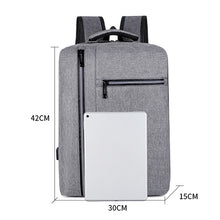 Load image into Gallery viewer, Men's Backpack With USB Charging Bag Waterproof Oxford Cloth Rucksack Male Business Travel Bagpack Reflective Strip Design