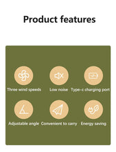 Load image into Gallery viewer, Dual Head Fan with Adjustable Air Speed and Direction USB Powered Convenient Desktop Fan