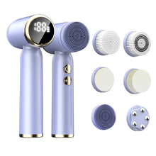Load image into Gallery viewer, LED Electric Facial Cleansing Brush 6 In 1 Face Cleaner Blackhead Removal Pore Clean Skin Rejuvenation Beauty Care Device