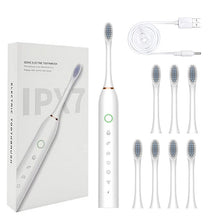 Load image into Gallery viewer, Electric Sonic Toothbrush Rechargeable for Adults 6 Modes Electronic Tooth Brushes Smart Timer with Replacement Heads Waterproof