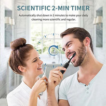Load image into Gallery viewer, Electric Sonic Toothbrush Rechargeable for Adults 6 Modes Electronic Tooth Brushes Smart Timer with Replacement Heads Waterproof