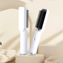 Load image into Gallery viewer, Hair Straightening Comb Portable Wireless Hair Straightener Brush for Women Fast Heating Anti-frizz Styling Comb