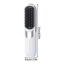Load image into Gallery viewer, Mini Wireless Hair Styler Comb With Ceramic Plates Ionic Conditioning LCD Screen For Frizz Control