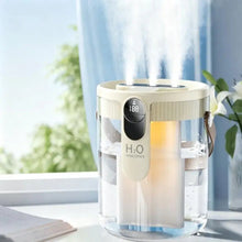 Load image into Gallery viewer, 1.5L Air Humidifier Large Capacity Home Humidifier Silent Mist Maker 1800mAh Battery USB Rechargeable Humidifier with LED Light