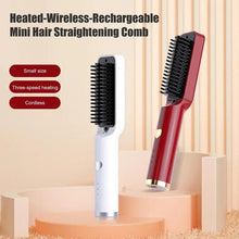Load image into Gallery viewer, Hair Straightener Brush Electric Hot Comb Multifunctional Straight Hair Straightener Comb Curling Iron Hair Brush For Woman