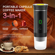 Load image into Gallery viewer, Electric Grinder Coffee Travel Handy 3 In1 Espresso Portable Coffee Espresso Maker Machine Cafe Portable Capsule Coffee Machine