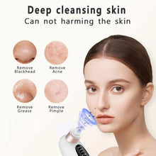 Load image into Gallery viewer, Blackhead Remover Pore Vacuum Face Nose Deep Cleaning Electric Pimple Black Head Removal Rechargeable Facial Pore Cleaner
