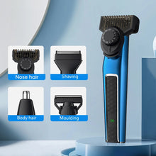 Load image into Gallery viewer, 4 in 1 Multi-functional Men's Electric Shaver Nose Hair Trimmer Oil Head Carving Hair Clipper Hair Cutting Machine