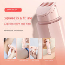 Load image into Gallery viewer, Bikini Trimmer For Women Electric Shaver For Women 2 In 1 Pubic Hair Trimmer Women Wet & Dry For Legs Underarm