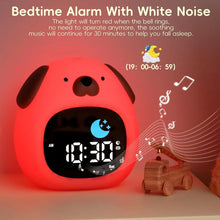 Load image into Gallery viewer, Alarm Clock for Teenager Puppy-Shape Toddler Sleep Training Clock Cute Touch Night Light for Teenager Bedroom