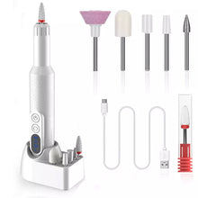 Load image into Gallery viewer, Electric Nail Drill Machine with Charging Base Electric Nail Sander Cordless Rechargable Manicure Pedicure Set Nail Art Tools