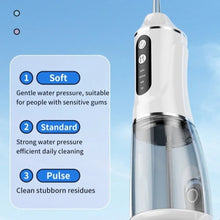 Load image into Gallery viewer, Smart Electric Oral Irrigator Rechargeable Professional Dental Cleaner Cordless with 4 Nozzles Tooth Scaler Travel