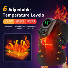 Load image into Gallery viewer, Electric Heating Vibration Knee Pad 360° Wrap Knee Joint Support Brace Thermal Shoulder Elbow Strap with Detachable Control