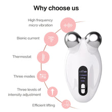 Load image into Gallery viewer, EMS Facial Massager Roller Microcurrent Face Lifting Machine V-Face Roller Massager Skin Rejuvenation Anti-Wrinkle Beauty Device