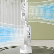 Load image into Gallery viewer, Dual Head Fan with Adjustable Air Speed and Direction USB Powered Convenient Desktop Fan