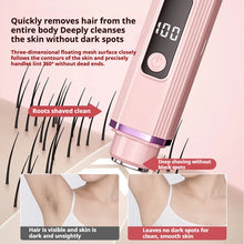 Load image into Gallery viewer, Dual Head Hair Trimmer Women Electric Razors Rechargeable Wet Dry Painless Shaver Machine Hair Remover For Body Private Areas