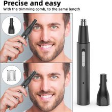 Load image into Gallery viewer, Electric Nose Ear Hair Trimmer for Men Painless Rechargeable Sideburns Eyebrows Beard Women 3in1 Hair Clipper Shaver Sets