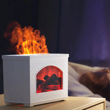 Load image into Gallery viewer, Simulated Fireplace Air Humidifier Flame Effect Aroma Oil Diffuser Humidifiers Mist Sprayer Air Purifier