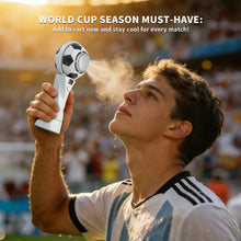 Load image into Gallery viewer, Portable Football Design Fan USB Powered Mini Cooling Fan Summer Handheld Fan for Outdoor Camping Sport and Football Cup Matches