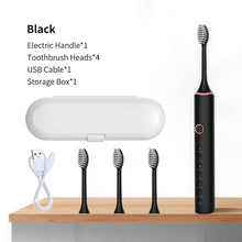 Load image into Gallery viewer, Ultrasonic Electric Toothbrush Rechargeable USB for Adults Sonic Automatic Tooth Brush Whitening Oral Hygiene 8 Replacement Head
